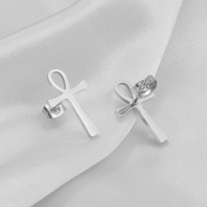 ต่างหูแบบติดหูทรงอังค์ สไตล์อียิปต์โบราณ ดีไซน์ทันสมัย ขนาด 1.9 ซม. สำหรับผู้หญิงและเด็กผู้หญิง แรงบันดาลใจจากกุญแจแม่น้ำไนล์ # 273921 - Product Image 5