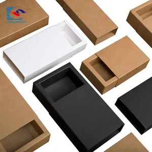 SENCAI wholesale custom printed drawer style mobile phone case packaging kraft paper box