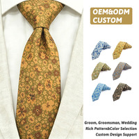 Corbata de Algodón Amarillo Jengibre para Festival, con Logotipo Personalizado, para Hombre, de Fábrica
