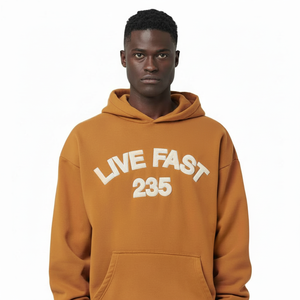 OEM ขายส่งคุณภาพสูงธรรมดาขนาดบวกเสื้อสเวตเตอร์ Hoodies ผู้ชายขนาดใหญ่ที่กําหนดเองการพิมพ์ 3D นูนโลโก้เสื้อกันหนาวหมวกฤดูหนาว - Product Image 1