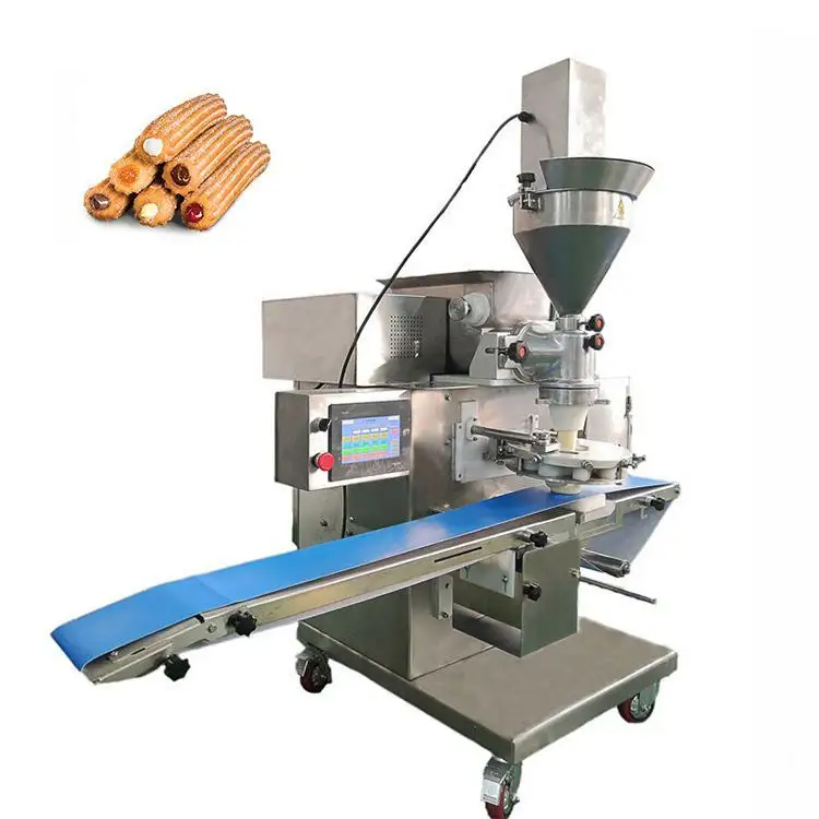 China Factory supply stainless steel adjustable automatic Churros machine, professional Churros maker with Hollow Churro Nozzle