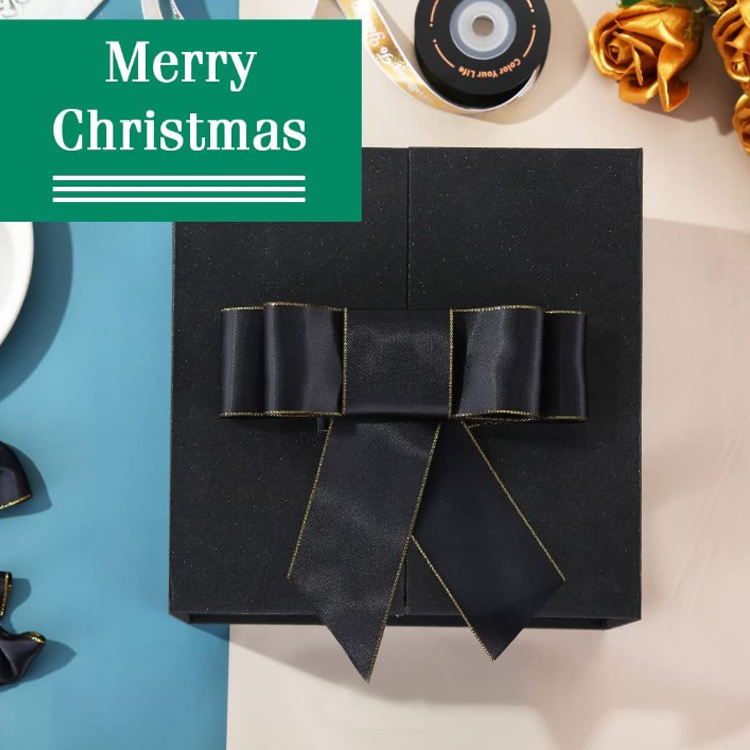 Glitter Gift Boxes with Lids Black Gift Boxes with Ribbons rose gold