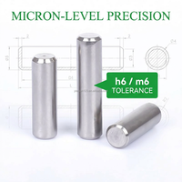 Goupille de centrage en acier inoxydable de précision en alliage d'acier inoxydable DIN 7 ISO 2338 Tolérance H6 Goupille cylindrique parallèle Prix usine