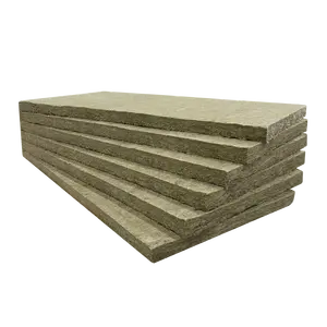 Wall Wool Insulation High Quality Mineral Basalt Rock Wool Wall Thermal Insulation 100kg/m3 50mm 75mm 100mm U-Rockrol Rock Wool Board Panel Slab