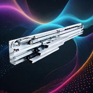 Porte coulissante télescopique automatique Mbsafe à moteur brushless industriel superposé, construction en alliage d'aluminium pour centre commercial - Product Image 1