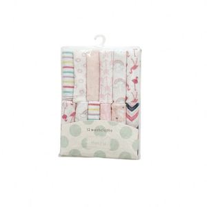 Lot <span class=keywords><strong>de</strong></span> 12 serviettes douces carrées pour la salive et le sueur, assortiment aléatoire <span class=keywords><strong>de</strong></span> serviettes <span class=keywords><strong>de</strong></span> <span class=keywords><strong>bain</strong></span> en coton en forme <span class=keywords><strong>de</strong></span> fleur pour bébés garçons et filles, soins pour bébés en voiture - Grande Vente - Product Image 5