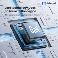 Miccell Großhandel PD 60W Typ-C Handy-Ladegeräte GaN Schnellladegerät Amerikanischer Standard Wandladegeräte für Smartphones