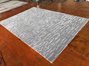 Fábrica personalizada 3D patrón abstracto mano copetudo lana alfombra bucle pila técnica para sala de estar dormitorio - Product Image 4
