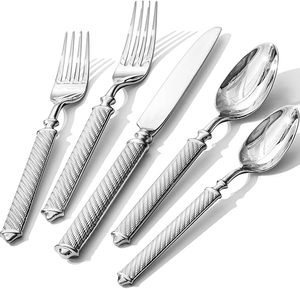 Ensemble d'ustensiles de cuisine en acier inoxydable forgé avec des poignées texturées, <span class=keywords><strong>vaisselle</strong></span> chinoise bon marché, vente chaude Geling - Product Image 1