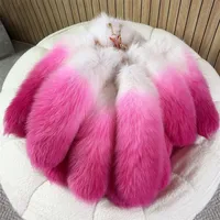 Porte-clés en fourrure de renard naturelle pour femme, magnifique accessoire, longueur 40 cm