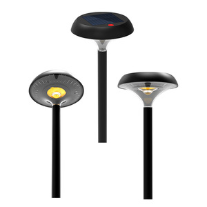 Lampes de jardin à énergie solaire, éclairage LED extérieur RGB décoratif pour allée, résistant à l'eau, design géométrique - Product Image 4
