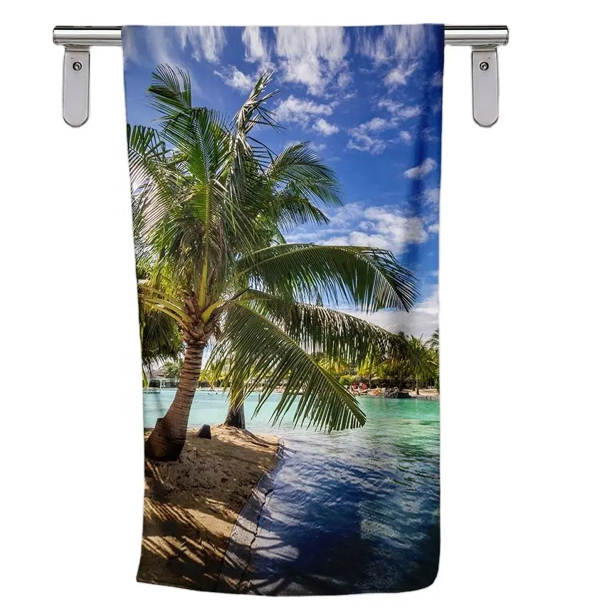 प्रचार कस्टम बनाने की क्रिया मुद्रित Microfiber के समुद्र तट तौलिया गर्मी हस्तांतरण मुद्रण तैराकी तौलिया