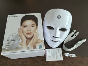 Masque LED Photon 7 Couleurs OEM ODM, Masseur Facial Sans Fil Rechargeable, <span class=keywords><strong>Anti</strong></span>-<span class=keywords><strong>Rides</strong></span>, Lifting de la Peau, Équipement de Beauté - Product Image 6