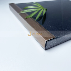 Profilé en métal en acier inoxydable en forme de L, anti-traces de doigts, durable, étanche, décoratif, pour la décoration des hôtels et des appartements - Product Image 2