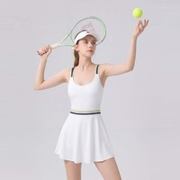 Robe de sport respirante à dos ajouré pour femme, avec rembourrage antichoc, idéale pour le golf et le tennis
