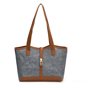 Nuova Borsa da Donna di Design Francese 2026, Borsa a Spalla <span class=keywords><strong>Vintage</strong></span> di Grande Capacità, Borsa in Pelle PU di Alta Qualità per Donne - Product Image 5
