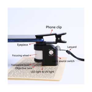 Mini <strong>Microscope</strong> Kit with LED Light Educational Science <strong>Microscope</strong> Battery Powered Portable Mini <strong>Microscope</strong> for Smartphone - Product Image 6