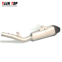Silenziatore di Scarico Modificato per Moto Fuoristrada Kawasaki KX 250 e KXF 250, in Acciaio Inox