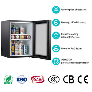 2025 Meilleur 40L Mini Bar Réfrigérateur Absorption Porte En Verre Mural Intégré Réfrigérateur D'hôtel - Product Image 3
