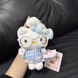 Portachiavi con orsetto di peluche ricamato, cappello da chef e bavaglino, antistress, in poliestere, per bambini, matrimoni, Babbo Natale - Product Image 3