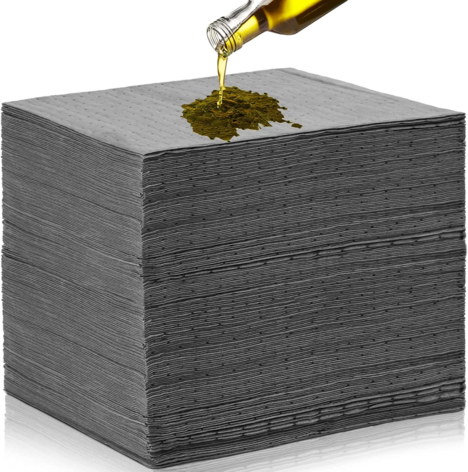 Универсальная многоразовая прочная высоковпитывающая серая сверхмощная Автомобильная машина для кухни, впитывающая коврик для разлива химического масла