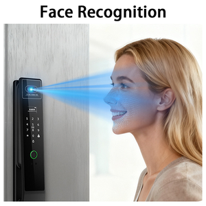 Glomarket Tuya WiFi Smart Door <b>Lock</b> With Video Intercom Fingerprint Face Recognition App IP65 Waterproof Palm Unlock Aluminum - Product Image 2