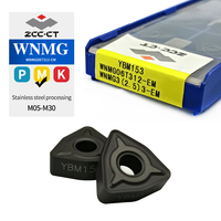 Outil de tournage CNC ZCC WNMG YBM153 WNMG 06T312 EM, outils de coupe pour tour, support OEM personnalisé