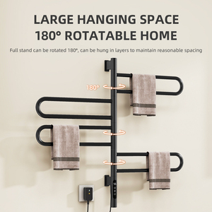 Calentador de <span class=keywords><strong>Toallas</strong></span> Eléctrico de Grado Hotelero con Temporizador, Toallero Calefactor de Pared para <span class=keywords><strong>Baño</strong></span> - Product Image 3