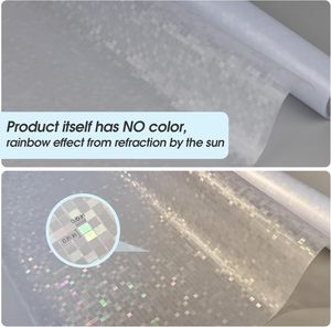 Oron Deco cửa sổ riêng tư phim khảm cửa kính riêng tư phim nhuộm màu bám 3D trang trí cửa sổ sticker tự dính vinyl phim - Product Image 2