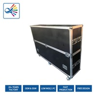 Flight case TV 1 en 1 pour écrans 55" 65" 75" 86" 100" – Valise de transport rigide en aluminium pour téléviseurs LCD LED Plasma et moniteurs