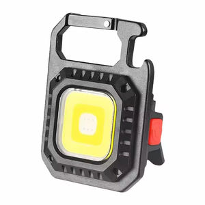 Lampe torche multifonction en alliage d'aluminium rechargeable par USB, indice de protection IP54, aimant, ouvre-bouteille, lumière de travail COB, lampe torche LED, mini porte-clés - Product Image 6