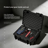 Boîte à outils portable du fabricant avec éponge antichoc, boîte d'emballage pour détecteur portable en gros, étui de protection en plastique sécurisé