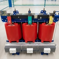 Transformateur de puissance sec en résine coulée 10kV 11kV vers 400V, 30kVA-2500kVA, bobinage rond en cuivre et aluminium SCB18