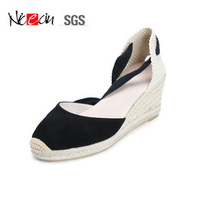 Scarpe estive in stile coreano da <span class=keywords><strong>donna</strong></span> in corda di canapa sandali con <span class=keywords><strong>zeppa</strong></span> e sandali romani casual comodi e traspiranti scarpe <span class=keywords><strong>espadrillas</strong></span> da <span class=keywords><strong>donna</strong></span> - Product Image 1