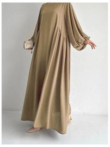 Robe longue de style ethnique pour femmes, vêtements modestes, tendance <span class=keywords><strong>TikTok</strong></span>, stock d'usine - Product Image 3