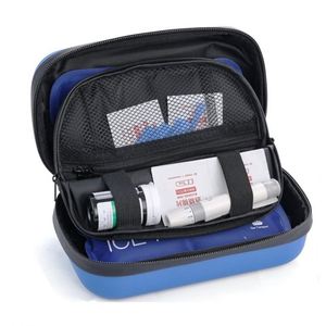 Bolsa de Almacenamiento de Insulina de Lujo Asequible, Azul, de EVA, Portátil, con Termómetro Digital y Bolsa de Hielo para Exteriores - Product Image 3