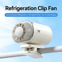 Ventilateur 2-en-1 à clipser pour poussette, mini ventilateur portable d'extérieur, 199 vitesses, ventilateur électrique à clipser à la taille, rotation à 360° °   Ventilateur de refroidissement rechargeable par USB