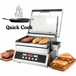 Nouvelle Conception Professionnelle Plaque de Cuisson Commerciale pour Steaks et Burgers, Gril de Comptoir pour <span class=keywords><strong>Poulet</strong></span>/Morue de Porc/Hachés de Viande - Product Image 1