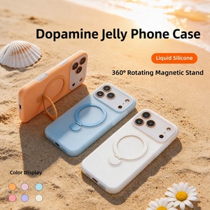 <span class=keywords><strong>Coque</strong></span> de téléphone givrée aux options de couleurs minimalistes pour <span class=keywords><strong>iPhone</strong></span> 18 17 16 15 Pro Max, protection de l'appareil photo, étui fin avec support intégré - Product Image 1