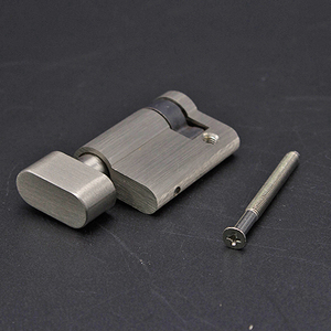Serrure mécanique matériel en cuivre massif 45 mm demi-<span class=keywords><strong>coupe</strong></span> noyau de serrure cylindre de bouton en laiton pour serrure de <span class=keywords><strong>porte</strong></span> de Passage ignifuge - Product Image 2