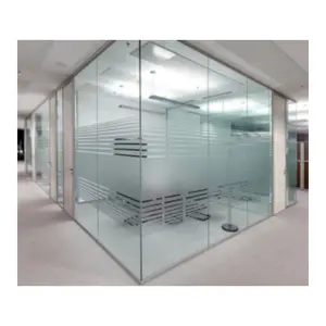 Cloison en verre <span class=keywords><strong>sablé</strong></span> givré trempé gravé à l'acide épais de 8mm pour le bureau - Product Image 1