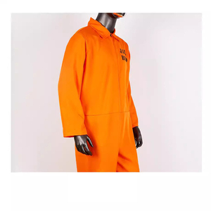 Costume da Carcerato Arancione per Adulti, Tuta per Halloween, Travestimento da Ladro, Rapinatore, Evaso, Abbigliamento per Cosplay - Product Image 5