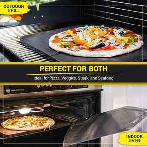 Cuisine camping cuisson <span class=keywords><strong>Pizza</strong></span> acier <span class=keywords><strong>pour</strong></span> four et grill <span class=keywords><strong>barbecue</strong></span> <span class=keywords><strong>pierre</strong></span> à steak acier au carbone <span class=keywords><strong>Pizza</strong></span> <span class=keywords><strong>pierre</strong></span> de cuisson - Product Image 3