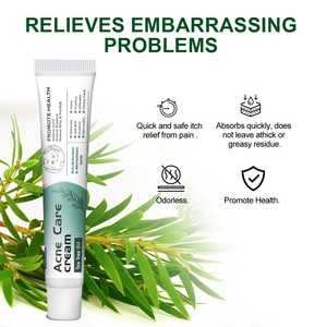 2025 huile d'arbre à thé crème de soin de l'acné peau nourrissante hydratante crème pour le visage décoloration boutons cicatrices crème Anti-démangeaisons - Product Image 4