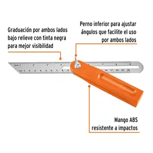 Master con 30 unità falso quadrato d/acciaio inox 19cm / 6 'con manico in ABS - Product Image 2