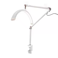 Lampe de Bureau LED Réglable Demi-Lune avec Pince UV Manucure Soins des Mains pour Spa Tatouages Salon