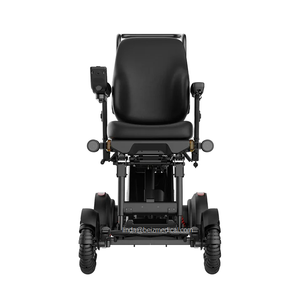 โรงงานนำเสนอรถเข็นไฟฟ้าพับได้คุณภาพสูงสำหรับทุกสภาพพื้นผิว พร้อมเบาะยกได้และพนักพิงสูงสำหรับผู้พิการ - Product Image 6
