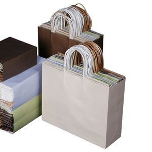 Bolsa Portátil de Papel Kraft para Supermercado y Exposiciones, Resistente, con Estampado en Caliente e Impresión Digital Flexográfica - Product Image 2