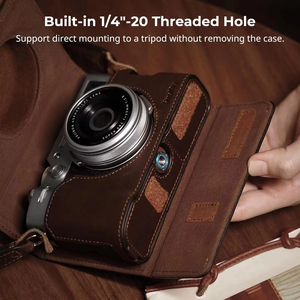 Kit d'étui en cuir <span class=keywords><strong>pour</strong></span> <span class=keywords><strong>appareil</strong></span> <span class=keywords><strong>photo</strong></span> <span class=keywords><strong>FUJIFILM</strong></span> X100VI, SmallRig 4558 avec demi-étui, couvercle rabattable et bandoulière - Product Image 3