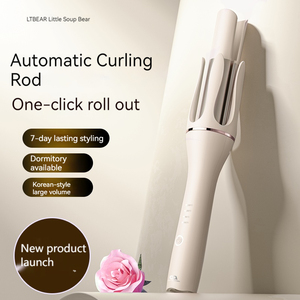 Professional Silk Portable <b>Mini</b> Auto Rotating Curling Iron Automatic <b>Hair</b> <b>Curler</b> with PTC Heater - Product Image 6